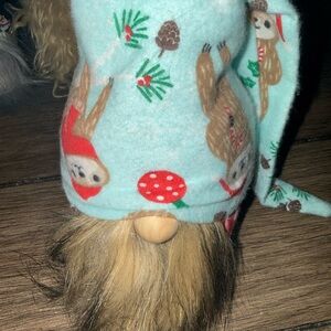 Festive Bean Bag Gnome Plush withSloth Accents